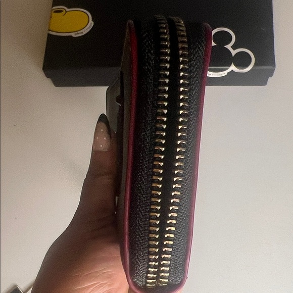 NWOT Coach x Disney Mickey Mouse Limited Edition Zip Around Wallet and Box - Picture 10 of 13